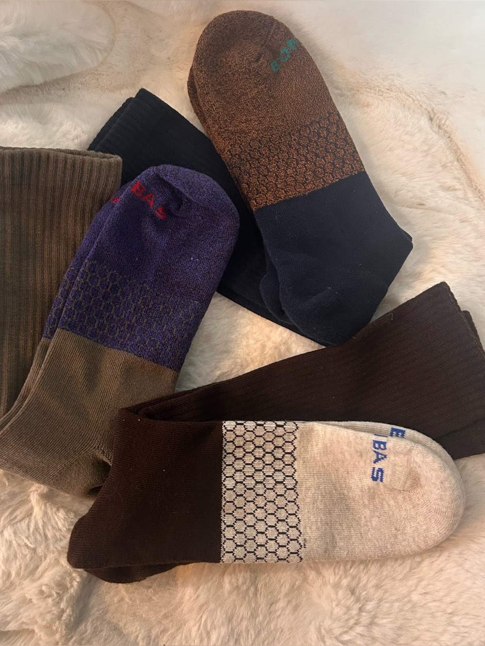 Bombas Men's Brand New XL Marl Calf Socks